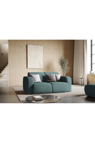 Canapé Lola - Vert d’eau - 2 places - En tissu chenille