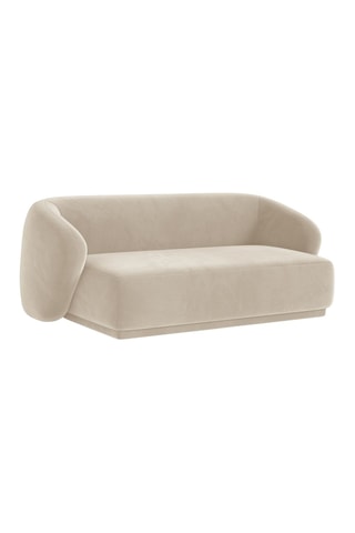 Canapé Louis - Beige - 2 places - Tissu velours