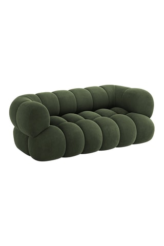 Canapé Maurice - Vert foncé - 2 places - Toucher velours