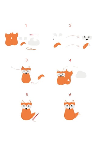 3 kits à coudre - Dès 4 ans - Coloris aléatoire 