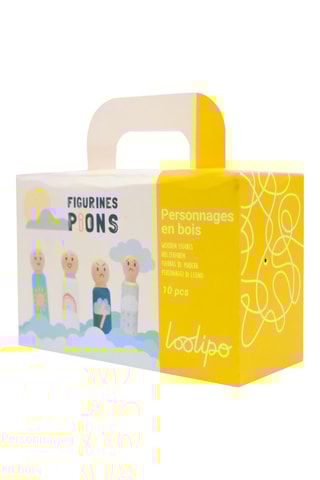 Personnages en bois - 10 pièces - Dès 3 ans