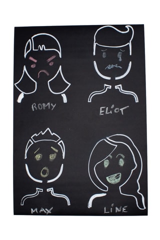 Stickers - Noir - 45 x 200 cm - Dès 3 ans