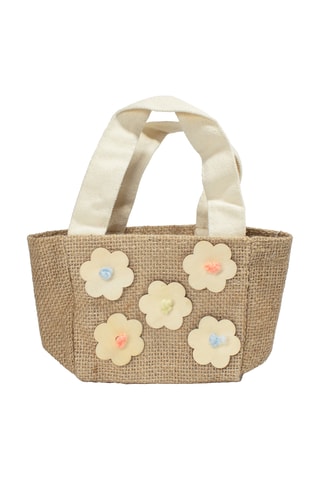 Cache-pot en jute - 4,5 x 10 x 10 cm