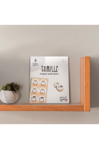 8 magnets Papy et Mamie - Orange