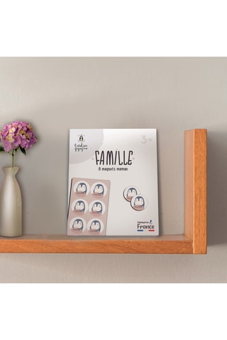 8 magnets Maman - Rose