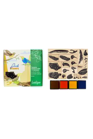 Tampons en bois  - 22 pièces - Dès 3 ans