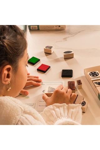 Tampons en bois  - 22 pièces - Dès 3 ans