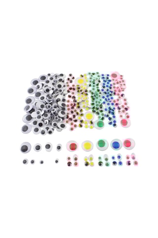 Yeux mobiles adhésifs - 500 pièces