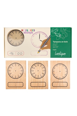 Tampon en bois - 3 pièces - Dès 3 ans