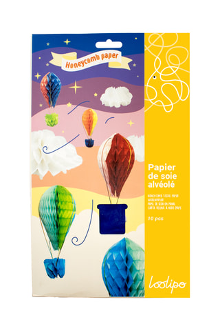 Papier de soie alvéolé - 10 pièces - 28 x 17,5 cm