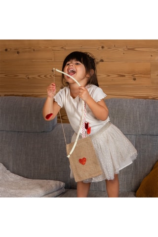 10 pochettes en jute - Beige