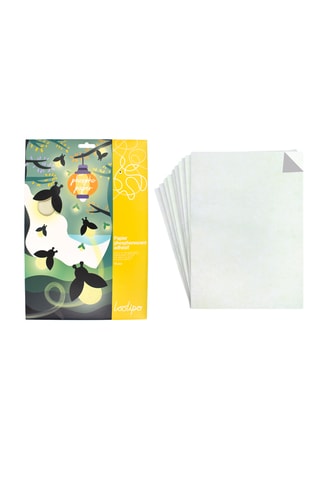 Papier cartonné phosphorescent adhésif - 10 pièces