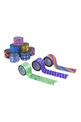 100 mini rubans adhésifs pailletés - 1 m