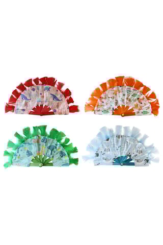 4 coupons Animaux du Monde - Bleu et rose - 45,5 x 55 cm