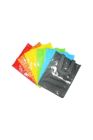 6 totes bag - Gris et rouge