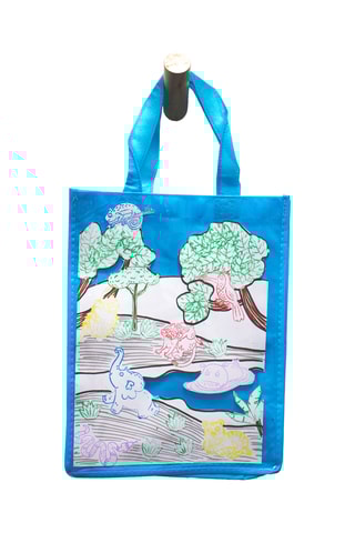 6 totes bag - Gris et rouge