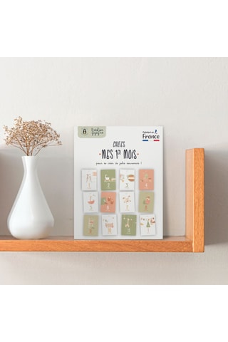 12 cartes Mes 1er Mois Instants Magiques