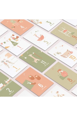 12 cartes Mes 1er Mois Instants Magiques