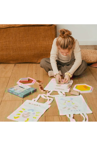 Tampon en bois - 36 pièces - Dès 3 ans