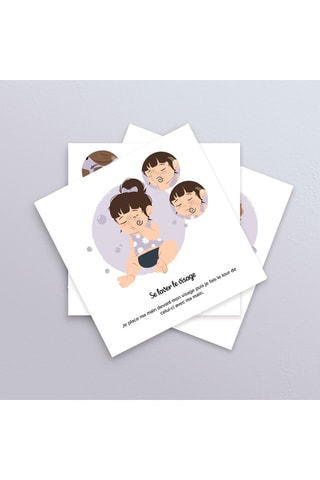 7 cartes Bébé signe Mon Hygiène - Dès 6 mois