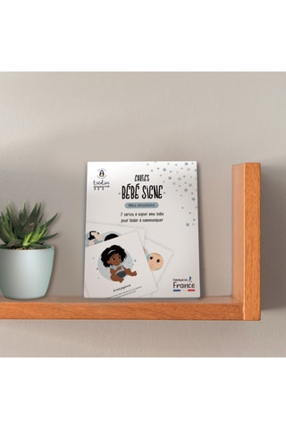 7 cartes Bébé signe Les Emotions - Dès 6 mois