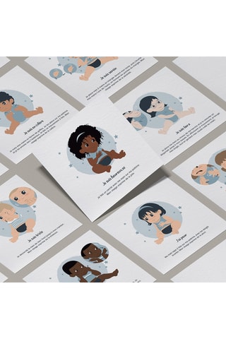 7 cartes Bébé signe Les Emotions - Dès 6 mois