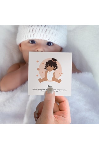 7 cartes Bébé signe Mes Repas - Dès 6 mois