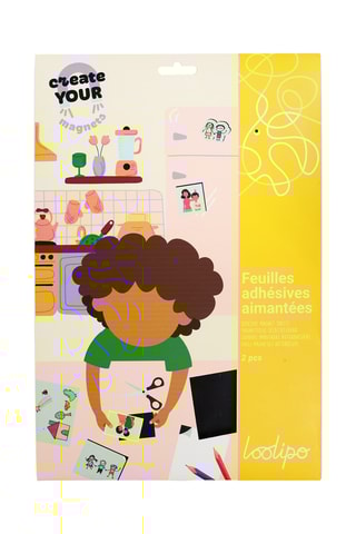 Feuille aimantée adhésive - 2 pièces