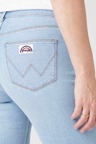 Jeans Flare Cut - Wit, rood en blauw