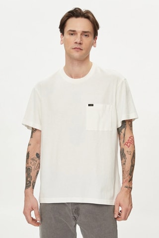 T-shirt relaxed - Wit en zwart