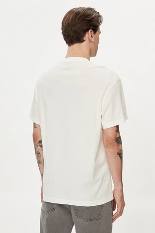 T-shirt relaxed - Wit en zwart
