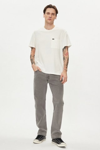T-shirt relaxed - Wit en zwart