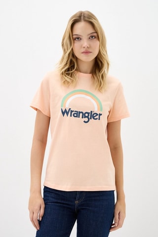 T-shirt - Blauw, groen en oranje