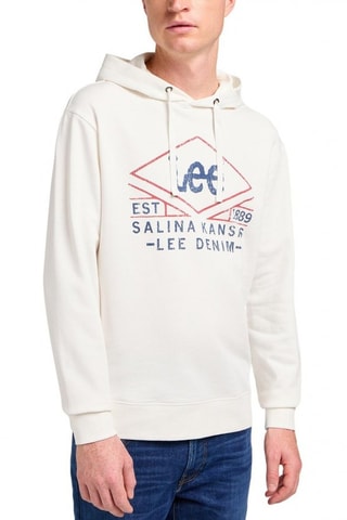 Sweater met Capuchon - Wit, rood en blauw