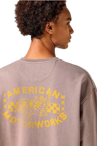 Sweater Crew - Beige en geel