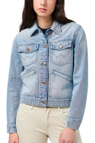 Spijkerjasje Stuntman - Wit en blauw