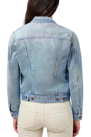 Spijkerjasje Stuntman - Wit en blauw