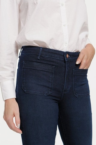 Jeans Flare American - Wit, rood en blauw