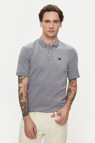 Polo - Wit, blauw en grijs