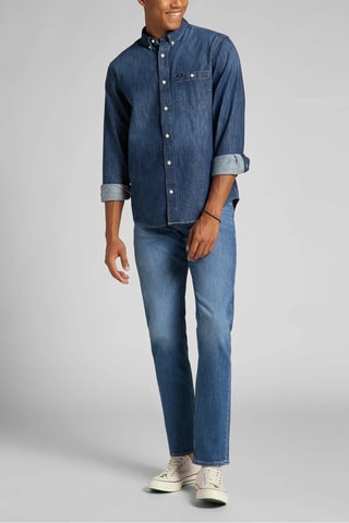 Jeans Daren - Blauw en bruin