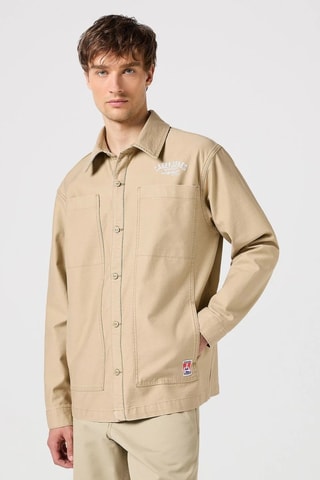 Jasje Shacket - Wit, beige en rood