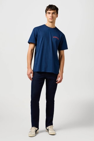 T-shirt - Wit, rood en blauw