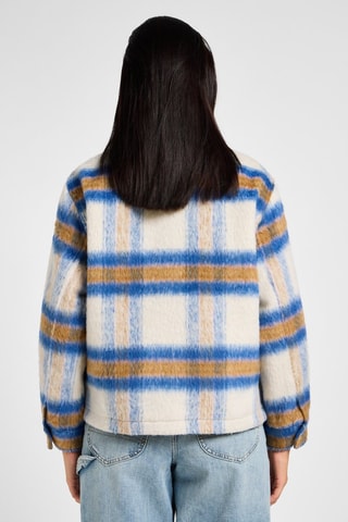 Wollen Jasje - Wit, blauw en bruin