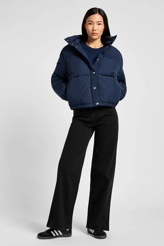 Jasje Relaxed Fit Indigo - Beige, wit en blauw