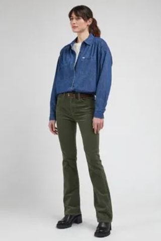 Spijkerblouse Cascade - Wit en blauw