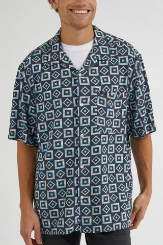 Overhemd Resort - Blauw en groen