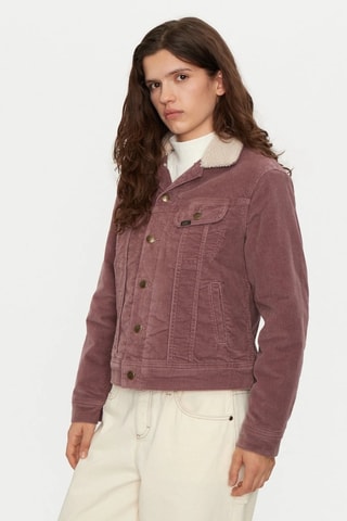 Velours Jasje Rider - Wit en roze