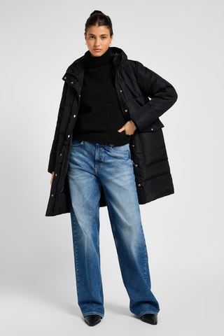 Jasje Relaxed Fit met Capuchon - Wit en zwart