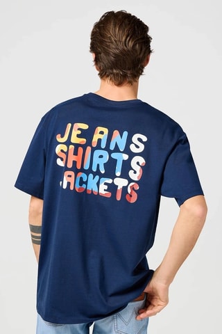 T-shirt - Rood, blauw en geel