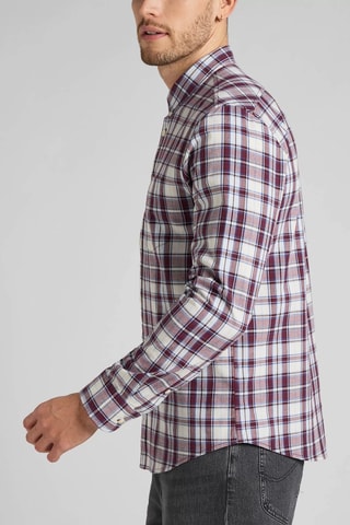 Overhemd - Wit, rood en roze